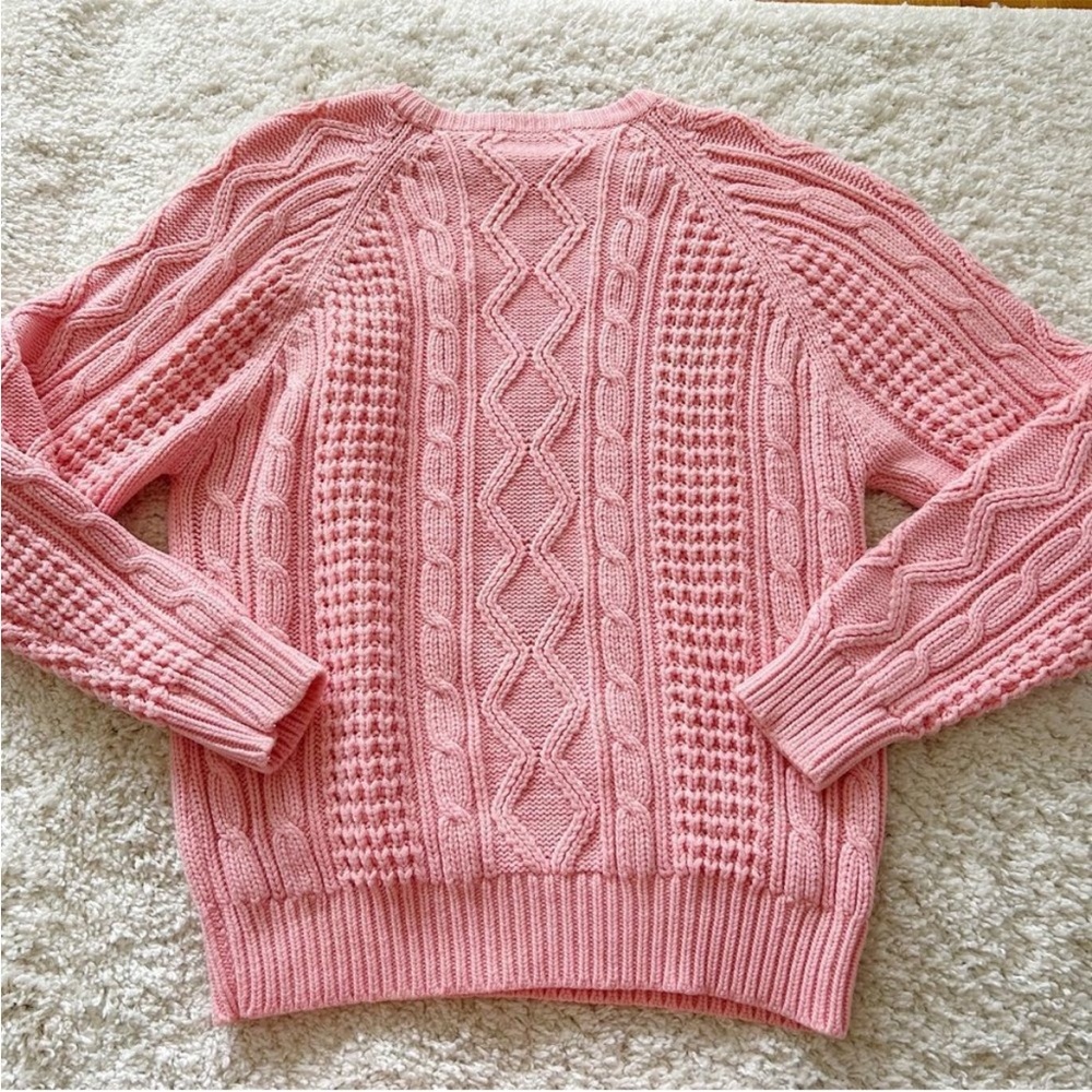 ❌SOLD Vintage 90s dollcore cable knit oversized ribbed french parisian jumper - Picture 8 of 8